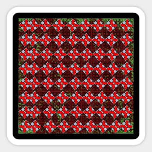 colorful geometric rectangular patterns Sticker